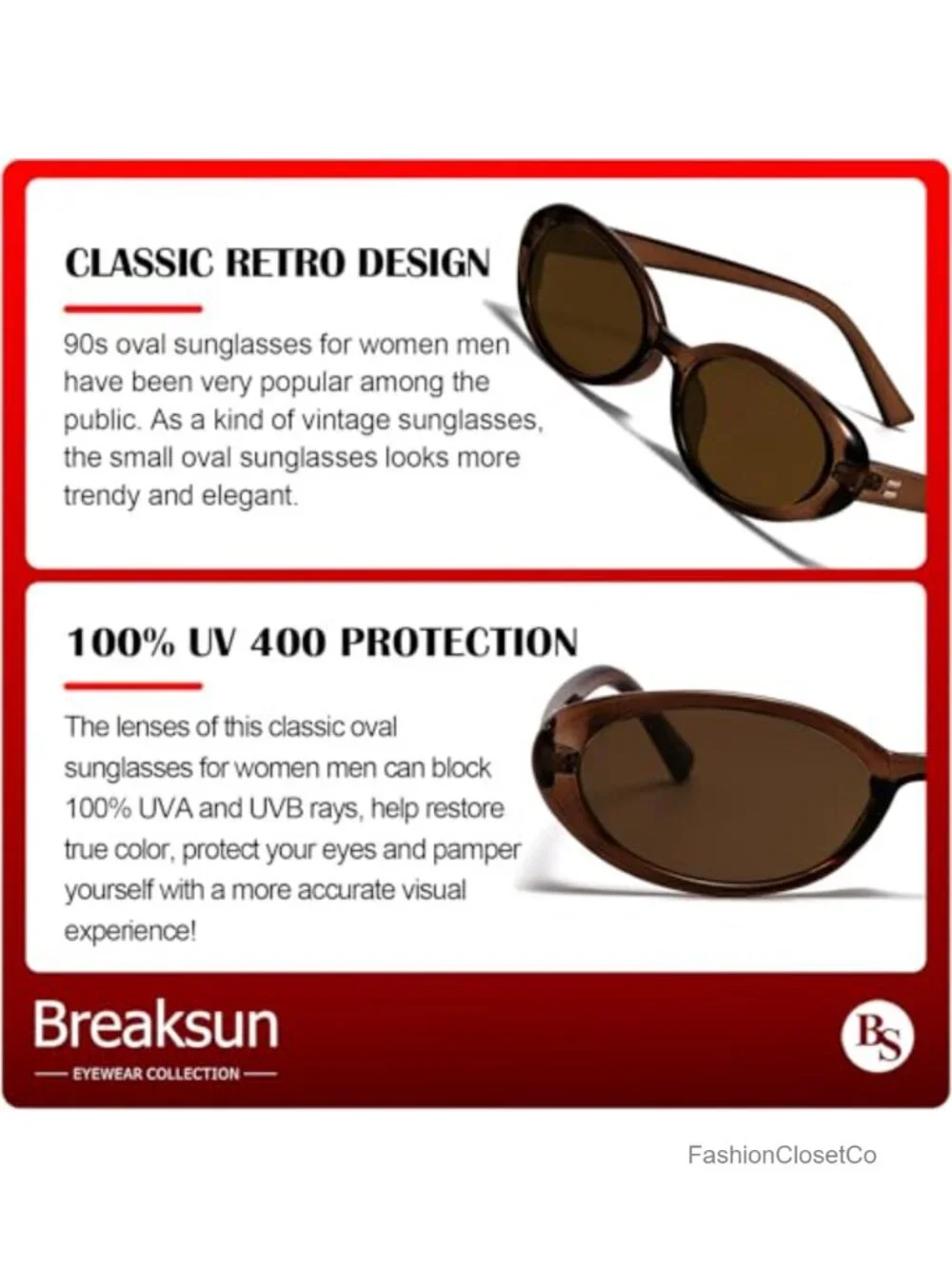 Retro Oval Sunglasses Small Vintage Shades UV400
